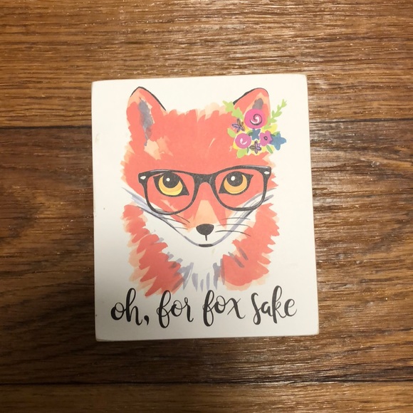 Fox wall art sign - Picture 1 of 3